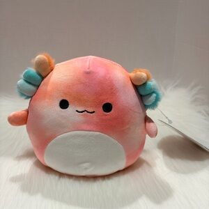 🦎 Aksel Tie Dye Axolotl Original Squishmallows By Kellytoy Plush 5” BNWT